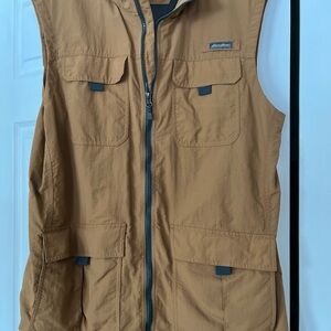 Eddie Bauer Men's Brown Outdoor Vest